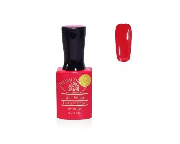 Oja semipermanenta, Global Fashion, Premium, 15ml, Rosu 030