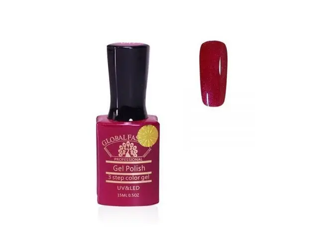 Oja semipermanenta, Global Fashion, Premium, 15ml, Rosu 047
