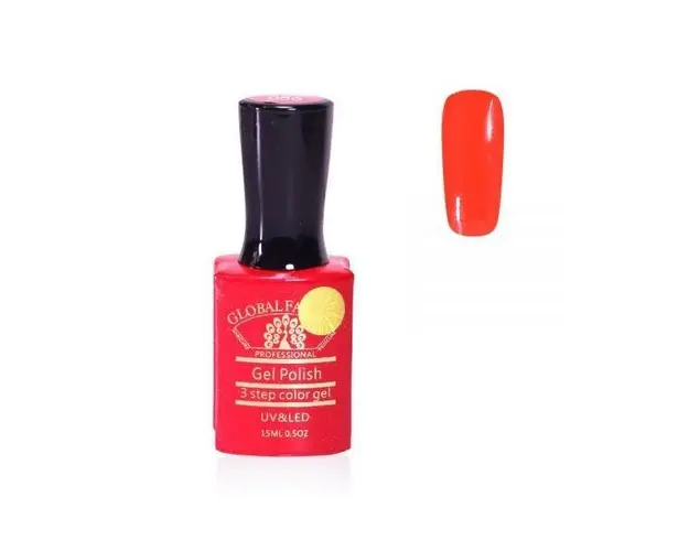 Oja semipermanenta, Global Fashion, Premium, 15ml, Rosu 056