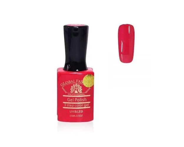Oja semipermanenta, Global Fashion, Premium, 15ml, Rosu 083