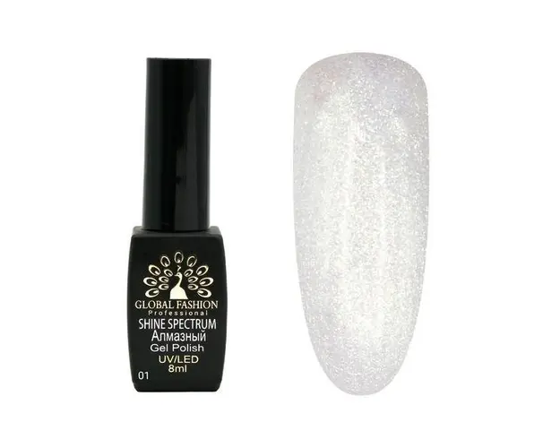 Oja semipermanenta, Global Fashion, Shine Star, 8 ml ,01