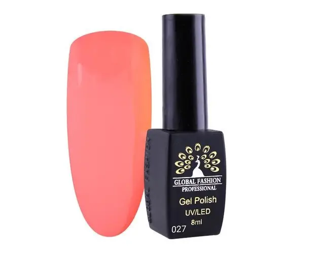 Oja semipermanenta, Global Fashion, London, 8 ml, Roz 27