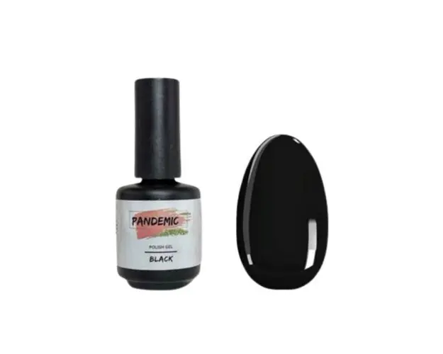 Oja Semipermanenta Polish Gel Black-Negru, 12ml