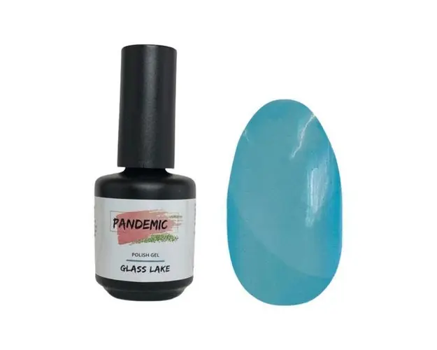 Oja Semipermanenta Polish Gel Glass Lake Albastru Deschis Translucid, 12 ml