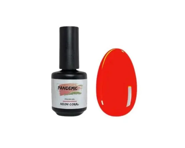 Oja Semipermanenta Polish Gel Neon Coral Rosu,12 ml