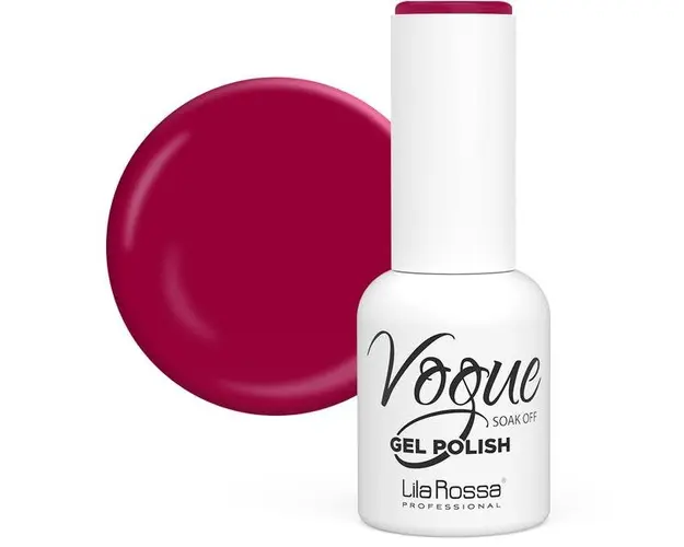 Oja Semipermanenta Vogue 084 Magnificence Lucios Lila Rossa, 10 ml