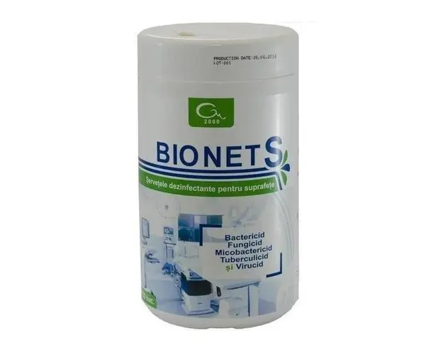 Pachet - 2 Bucati Bionet S ( 300 Buc ) Servetele Dezinfectant Suprafete