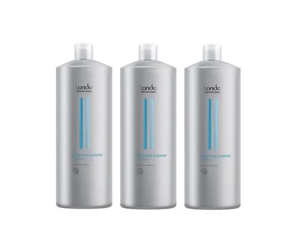 Pachet 3 x Sampon pentru Par Gras - Londa Professional Intensive Cleanser 1000 ml