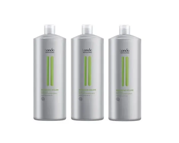 Pachet 3 x Sampon pentru Volum - Londa Professional Impressive Volume Shampoo 1000 ml