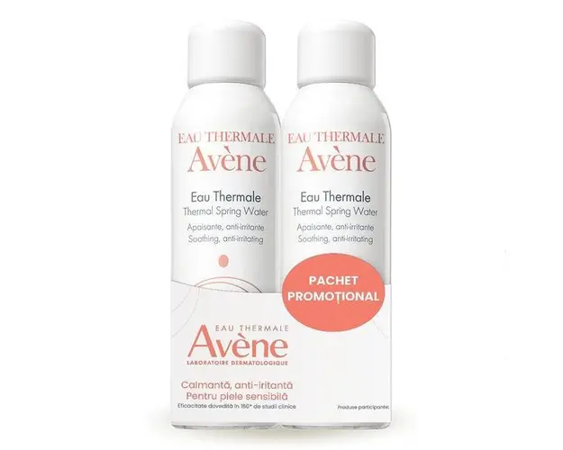 Pachet Apa termala spray, 150 + 150 ml, Avene, 300 ml