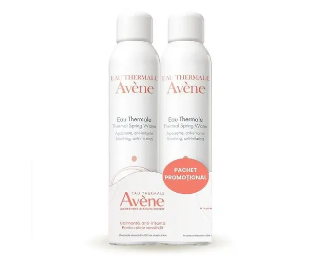 Pachet Apa termala spray, 300 + 300 ml, Avene, 600 ml