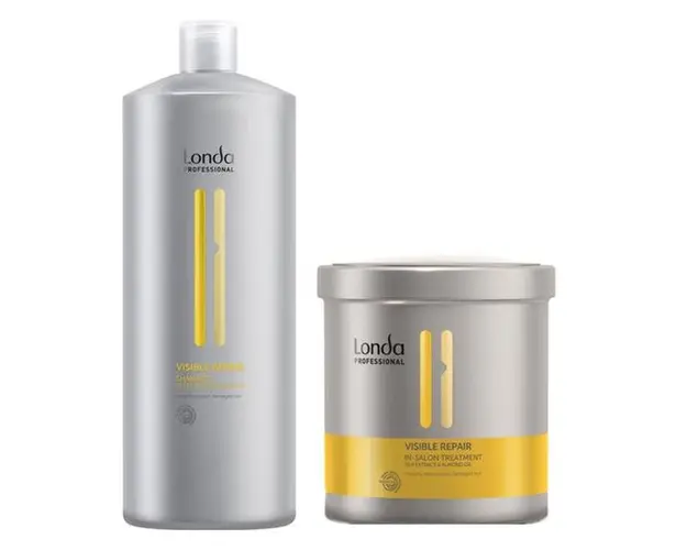 Pachet cu Efect Reparator - Londa Professional Visible Repair: Sampon 1000 ml, Tratament 750 ml