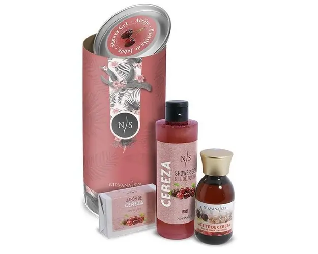 Pachet ingrijire, gel de dus de cirese 250 ml + Ulei de cirese 125 ml + Sapun de cirese 100 g