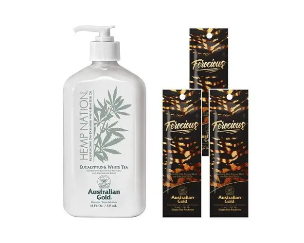 Pachet pentru plaja, Australian Gold, Original 535ml + Ferocious 15ml