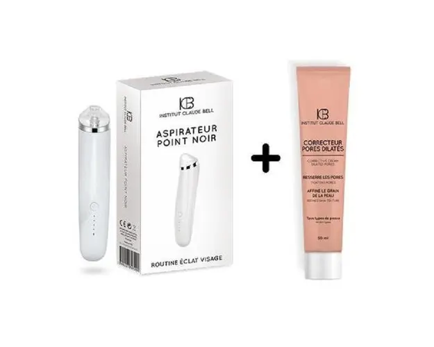Pachet Promo Aspirator puncte negre si Crema corectoare strangere pori dilatati Correcteur pores dilatées 50ml, Institut Claude Bell