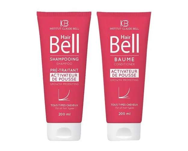 Pachet promo Hair Bell Crestere Par Sampon 200ml si Balsam 200ml Institut Claude Bell