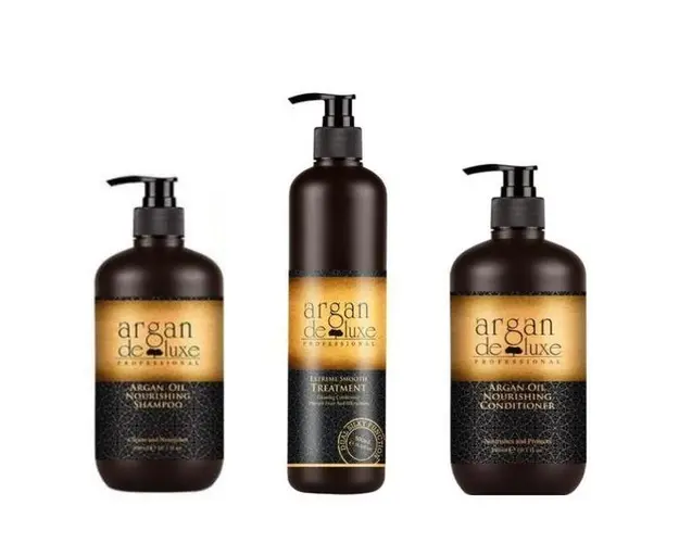 Tratament hidratant pentru par deteriorat Argan de Luxe Professional (cutie cadou)