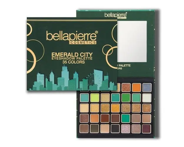 Paleta 35 farduri - Emerald City BellaPierre, 35g