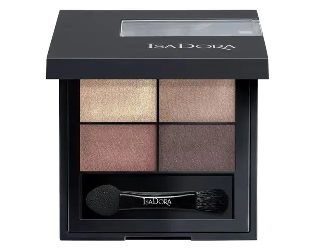 Paleta de Farduri - Eye Shadow Quartet Isadora, nuanta 10 Boho Browns, 4 g