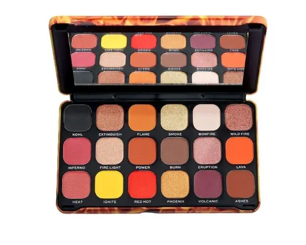 Paleta de Farduri Revolution Forever Flawless Fire, Makeup Revolution, 1 buc