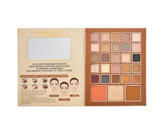 Paleta farduri ochi si fata - Nude Bellapierre, 42.5g