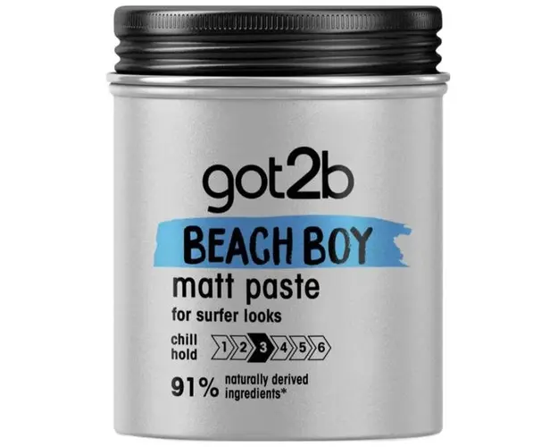 Pasta Texturizanta cu Efect Mat - Schwarzkopf Got2b Beach Boy Matt Paste For Surfer Looks No Stickiness, 100 ml
