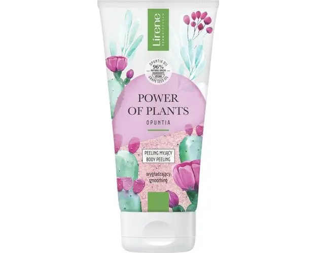 Peeling corporal netezitor cu extract de opuntia Lirene Power Of Plants, 175ml