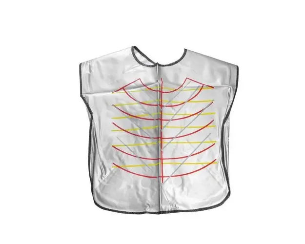 Pelerina pentru vopsirea parului, Argintie