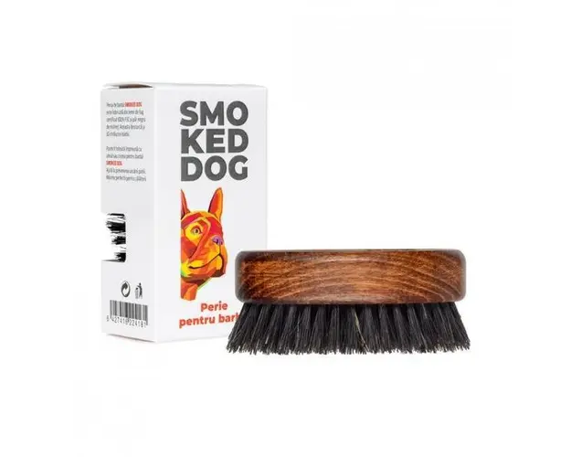 Perie de barba Smoked Dog 100% din par de mistret