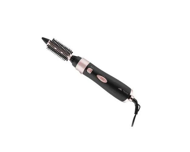 Perie ondulatoare cu aer cald si ionizare ETA Fenite 5321 90010, black edition, 1000 W, 6 accesorii