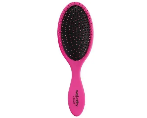 Perie pentru Parul Umed &amp; Uscat Cala Wet-N-Dry Hair Brush - Fuchsia