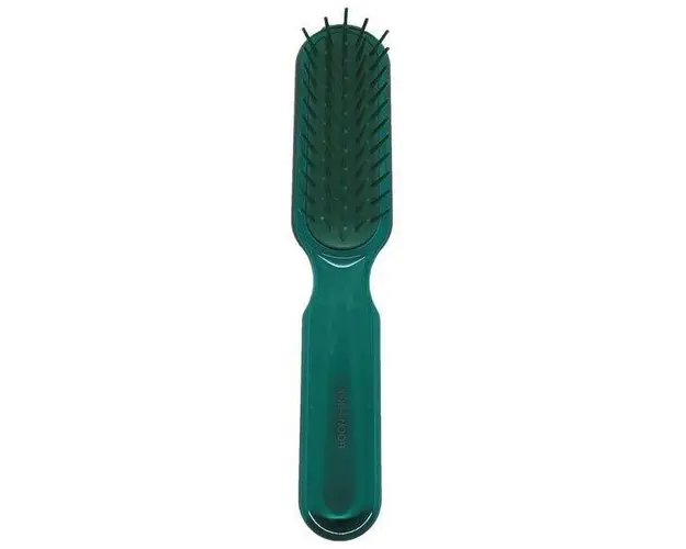 Perie pneumatica verde cu peri cilindrici din plastic, rezistenta la foen, Koh-I-Noor, 7115P