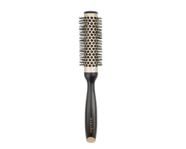 Perie de Par Rotunda pentru Coafat - Kashoki Hair Brush Essential Beauty, 25 mm, 1 buc