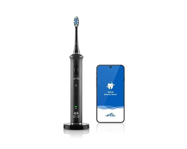 Periuta electrica sonica ETA Sonetic Smart 7707 90000, tehnologie micro Bubbles, negru