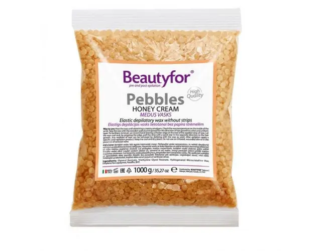 Perle de Ceara Depilatoare - Beautyfor Pebbles Honey Cream, 1 kg