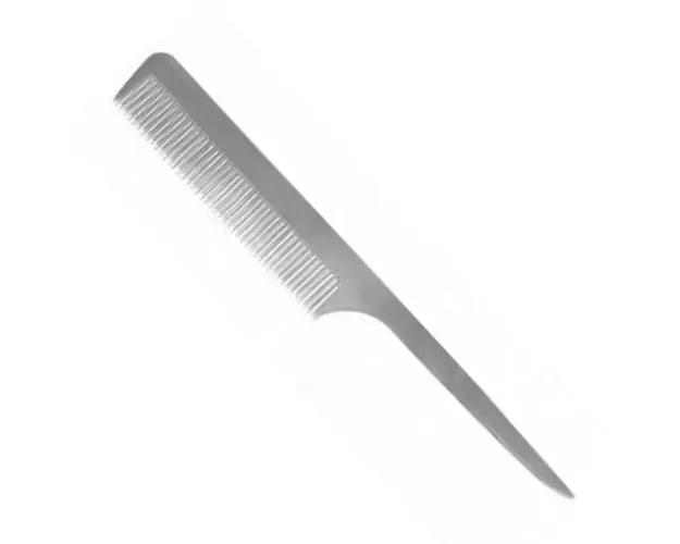 Pieptan Aluminiu cu Coada - Prima Aluminium Hair Teasing Comb with Handle