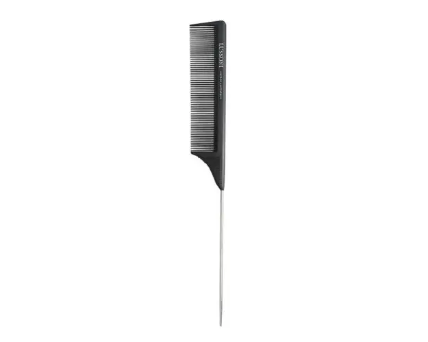 Pieptan cu Maner Metalic Lussoni 302 Pin Tail Comb