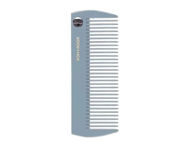 Pieptene azur 15 x 5.5 cm, din acetat de celuloza Luxury Pastel L Koh-I-Noor, 431AS