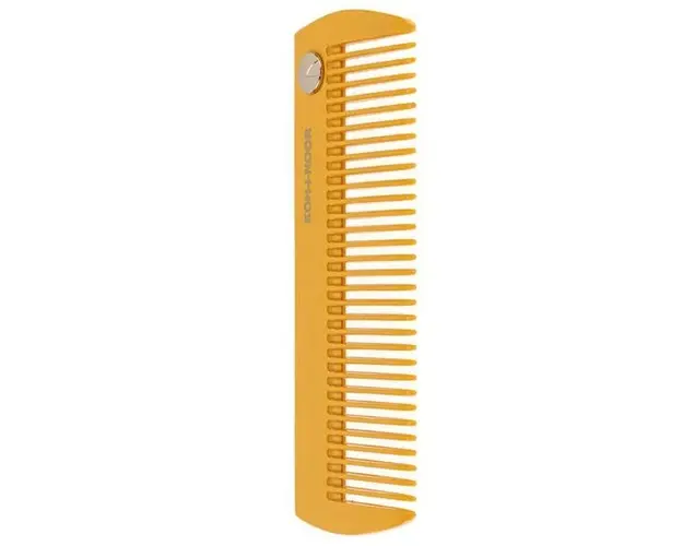 Pieptene mustar 15 x 5.5 cm, din acetat de celuloza, Luxury Pastel Koh-I-Noor, 431SE
