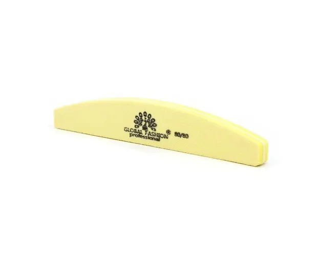 Pila buffer pentru unghii , granulatie 80/80, Galben