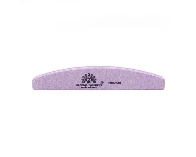 Pila buffer unghii, Global Fashion, 180/240, Violet