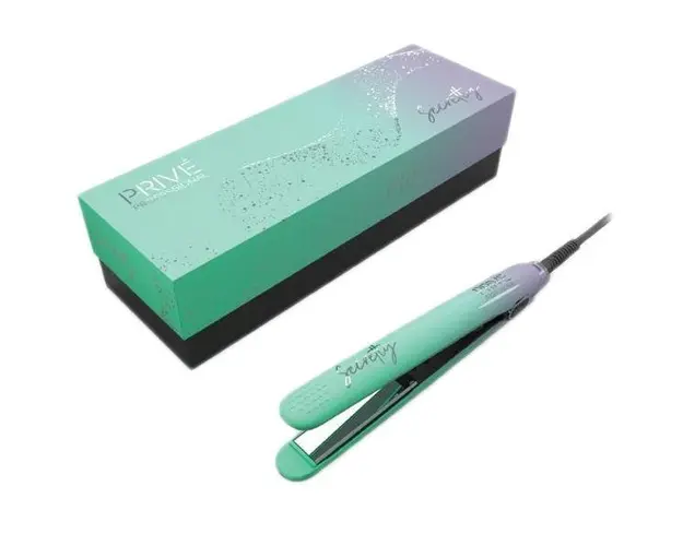 Placa de indreptat parul profesionala, Kiepe Prive Green Grey