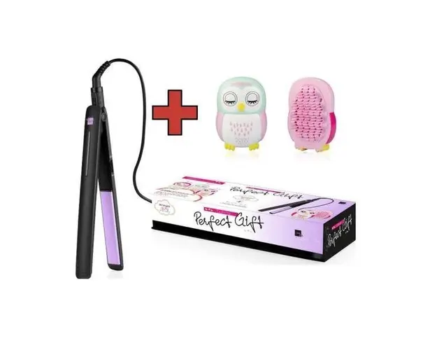 Placa de par Ice Blue + perie de par detangler Gufy