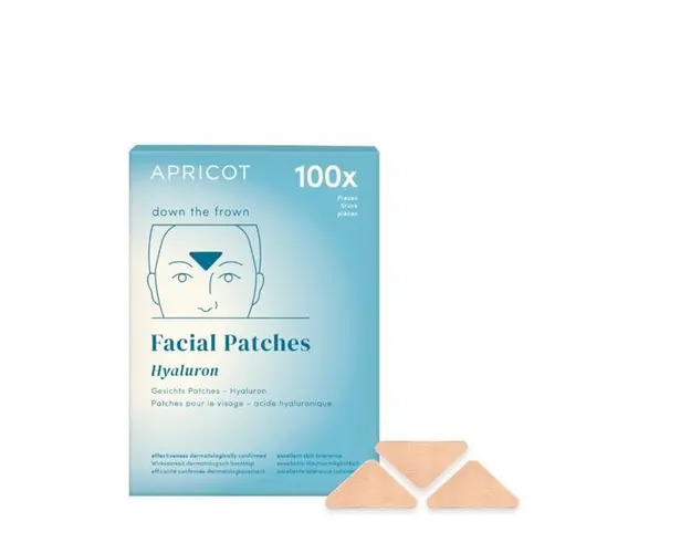 Plasturi antirid Apricot cu acid hialuronic pentru ridurile de expresie, down the frown, 100 buc