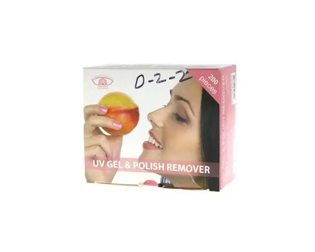 Pliculete cu soak off remover Piersic 200 buc