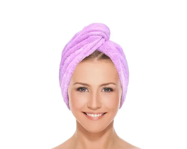 Prosop Turban pentru Par, Mov, Camco, 1 buc