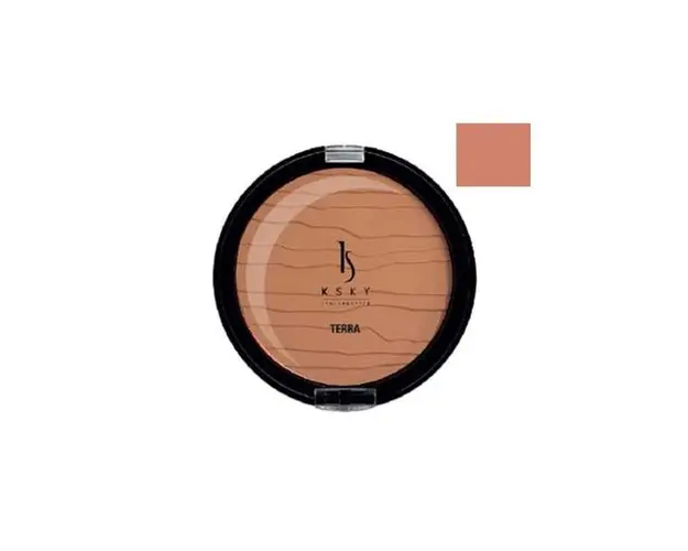 Pudra Compacta Bronzanta KS61 KSKy Terra, Nuanta KS 612 Soleil, 25 g