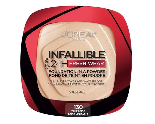 Pudra Compacta - L'Oreal Paris Infaillible 24H Fresh Wear Foundation In A Powder, nuanta 130 True Beige, 9 g