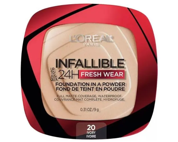 Pudra Compacta - L'Oreal Paris Infaillible 24H Fresh Wear Foundation In A Powder, nuanta 20 Ivory, 9 g