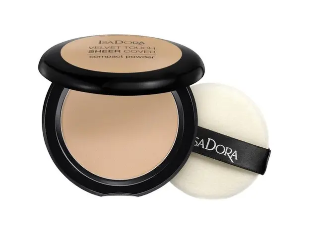 Pudra Compacta - Velvet Touch Sheer Cover Compact Powder Isadora 10 g, nuanta 44 Warm Sand